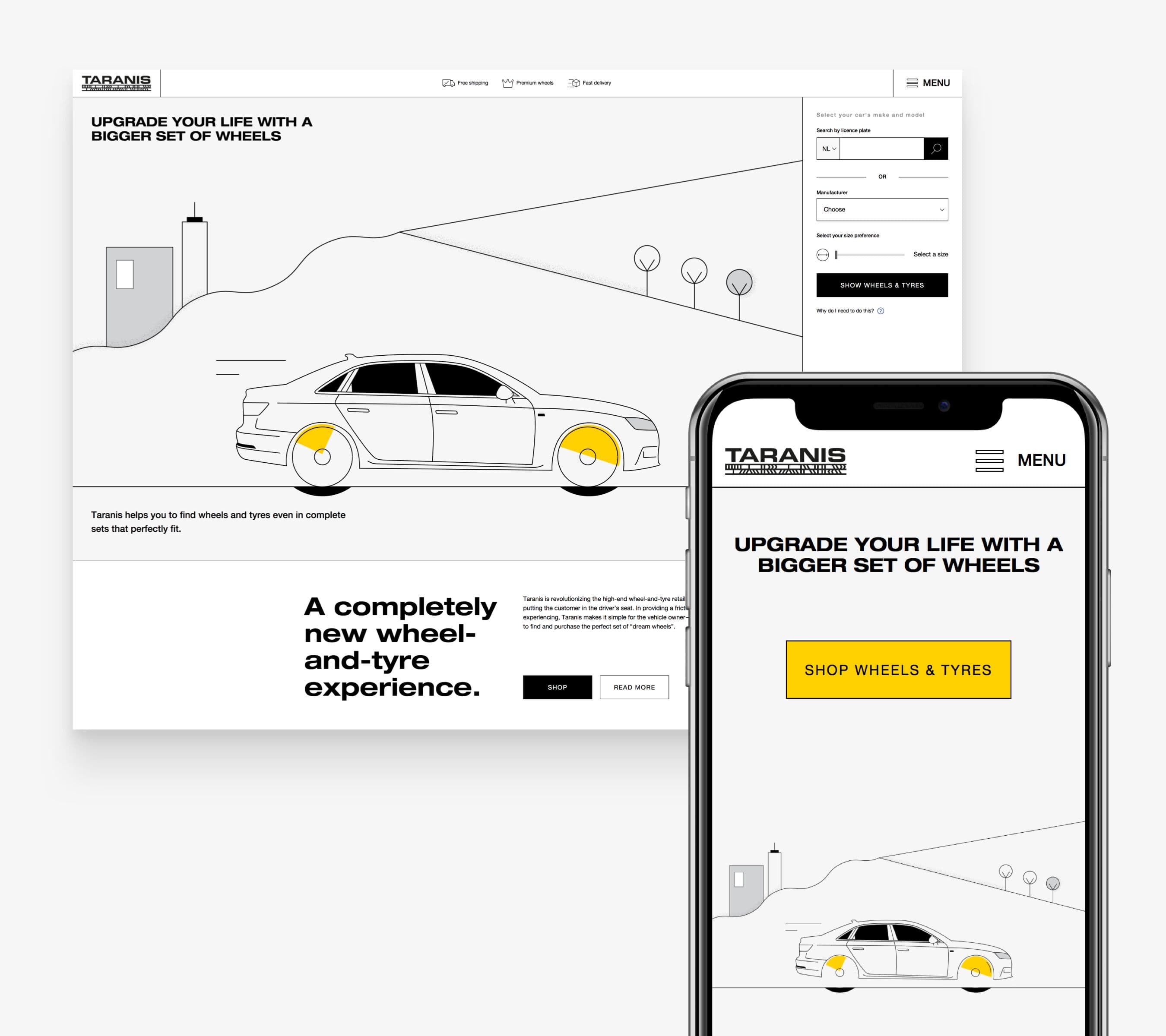 Branding és webshop fejlesztés egy prémium autós márkának