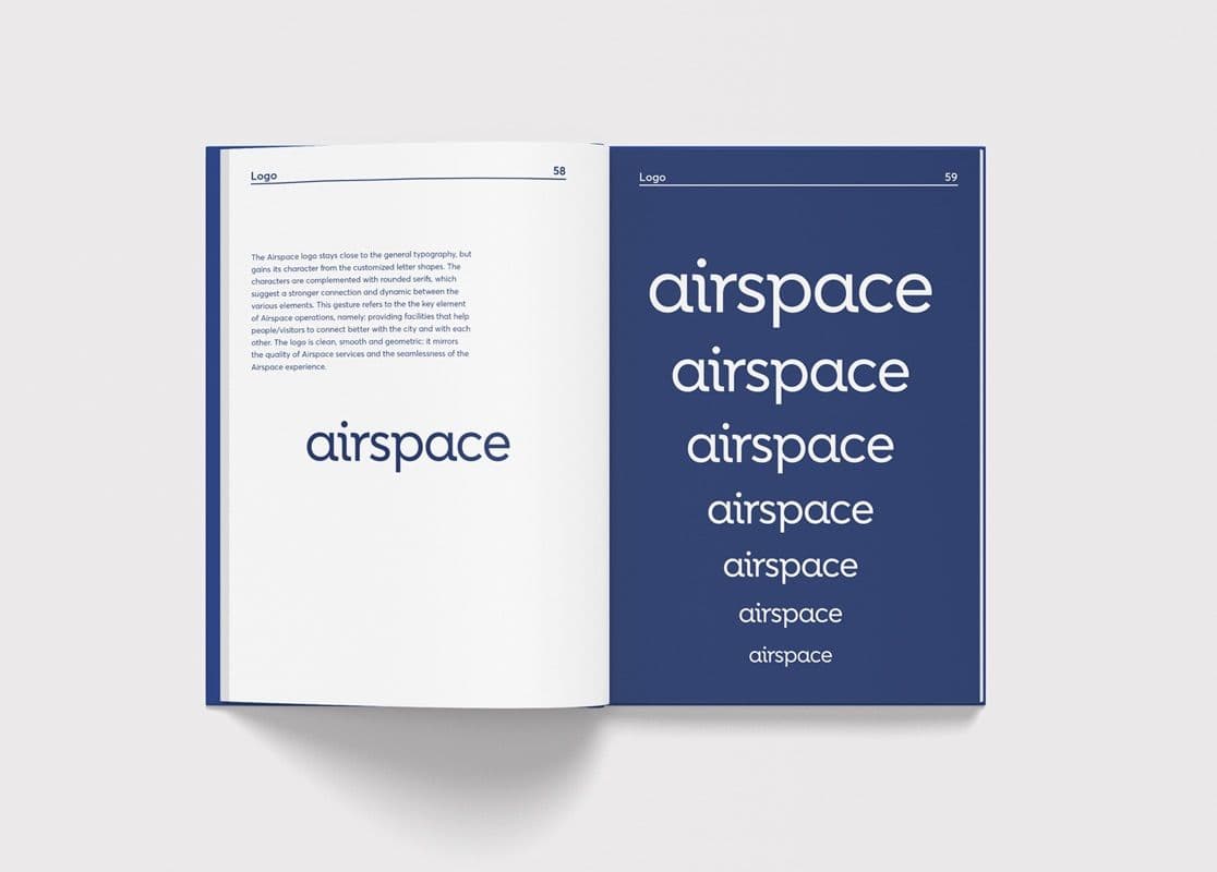 Inside look of Airspace brandbook