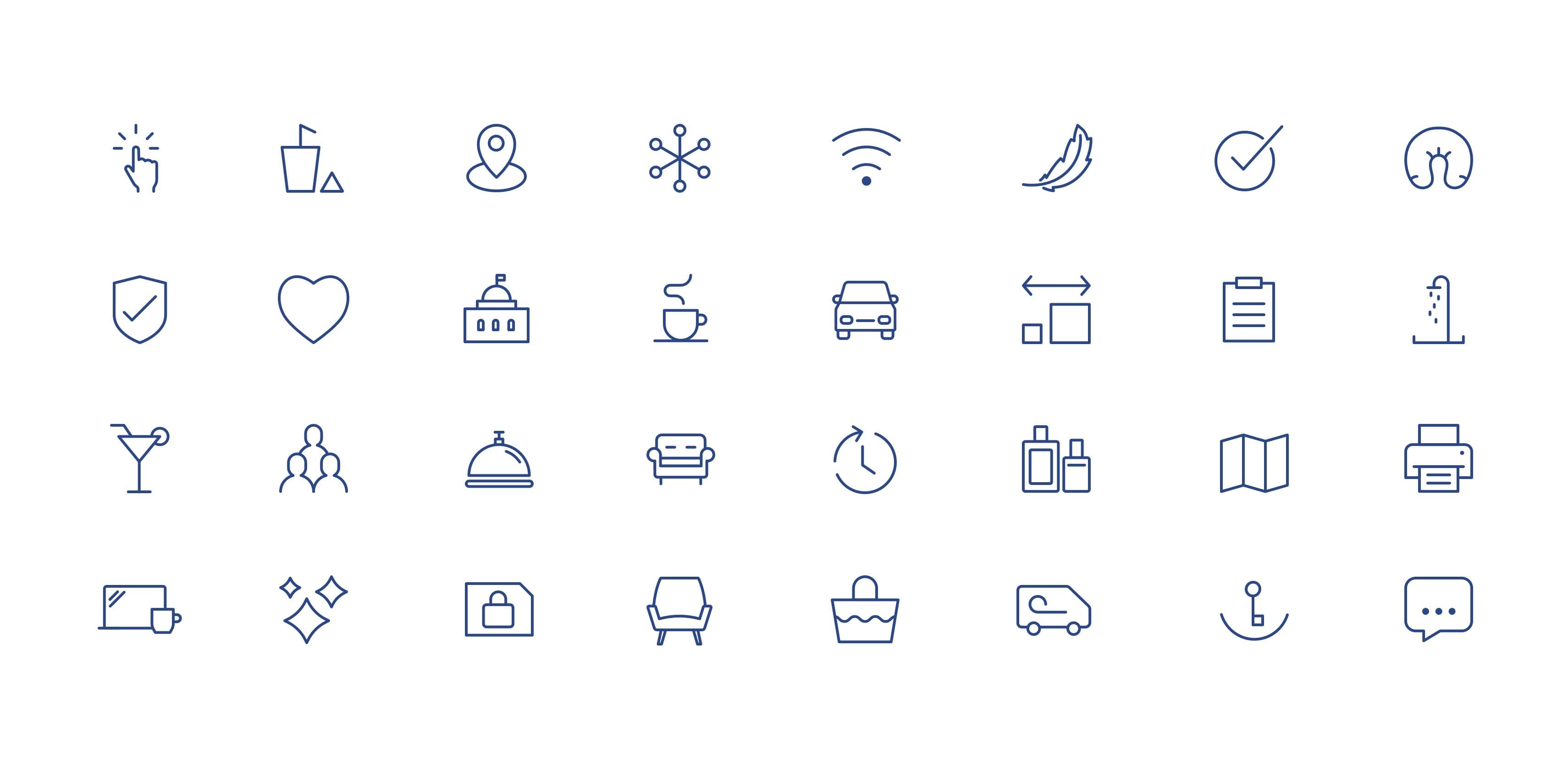 Custom made icon set for Airspace