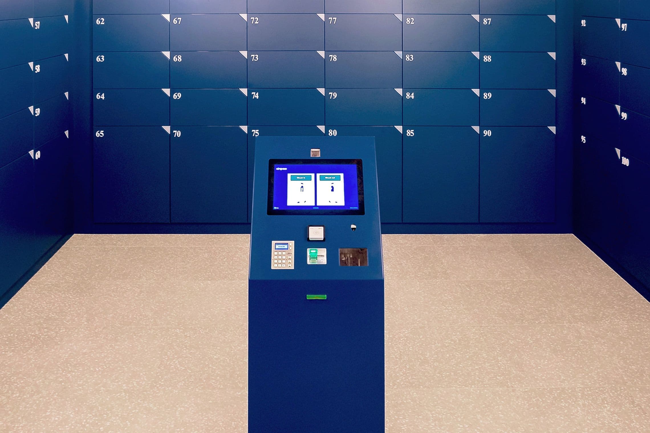 Photo of Airspace's self-service kiosk terminal