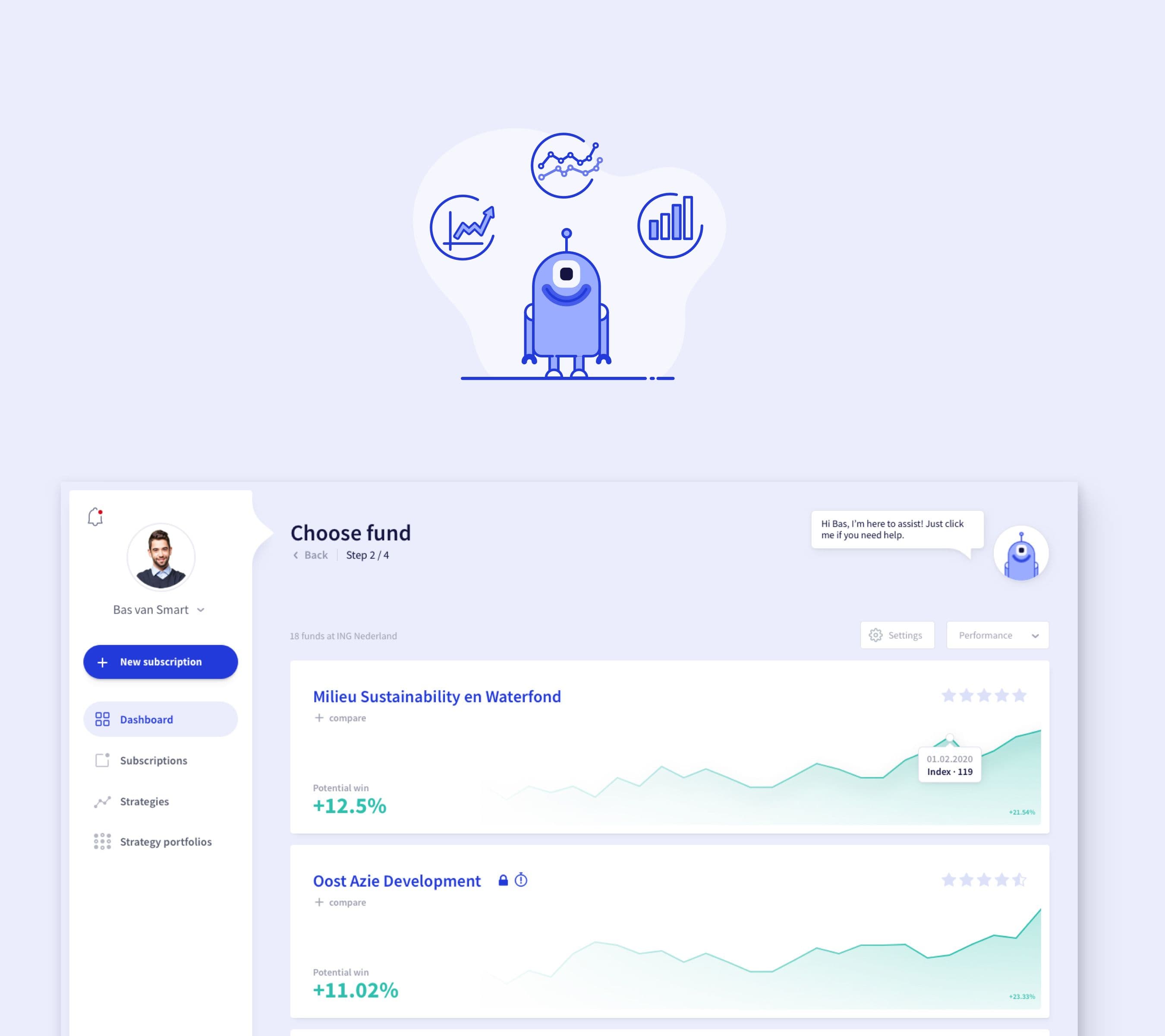 Digitális terméktervezés egy robot befektetési tanácsadónak