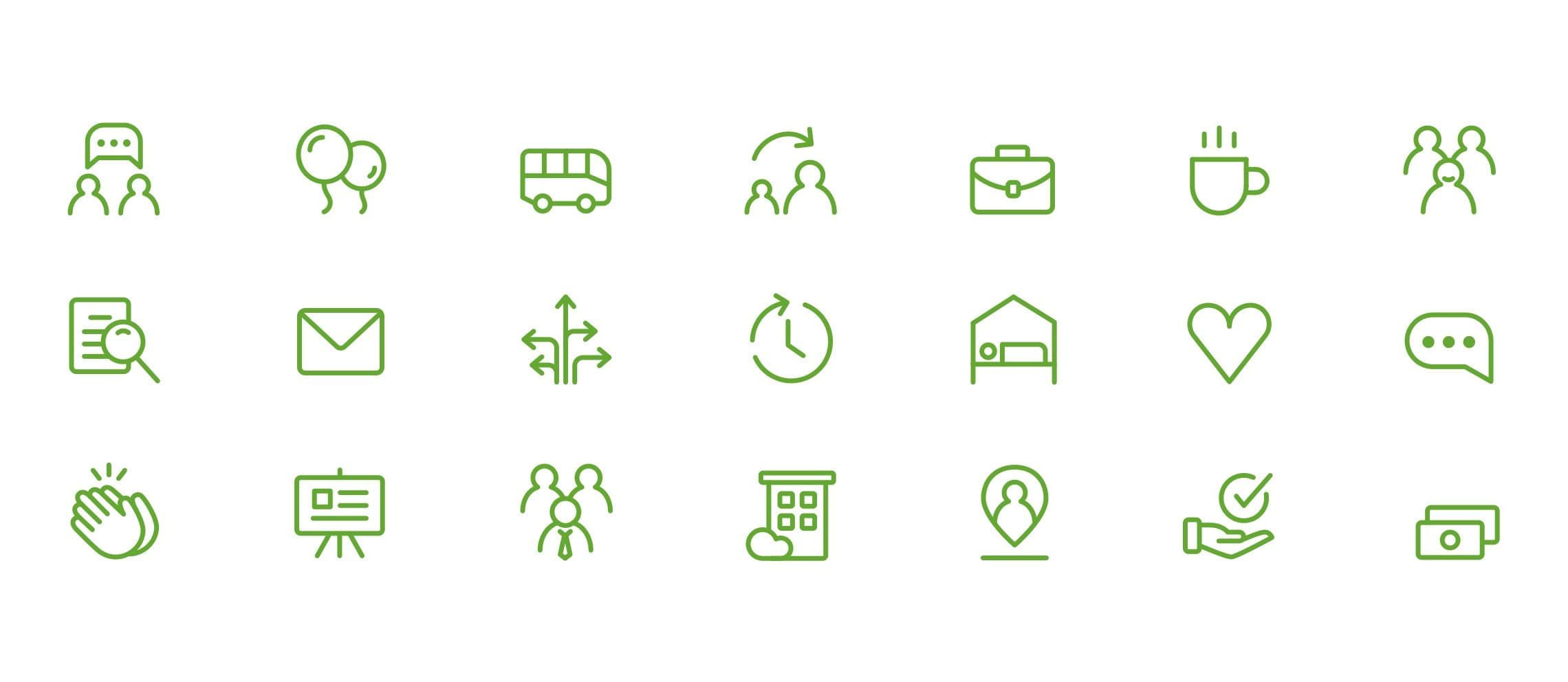 Showcase of icons we created for Viapan