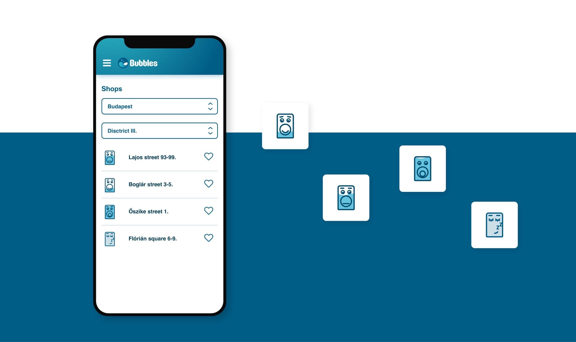 Bubbles UI design