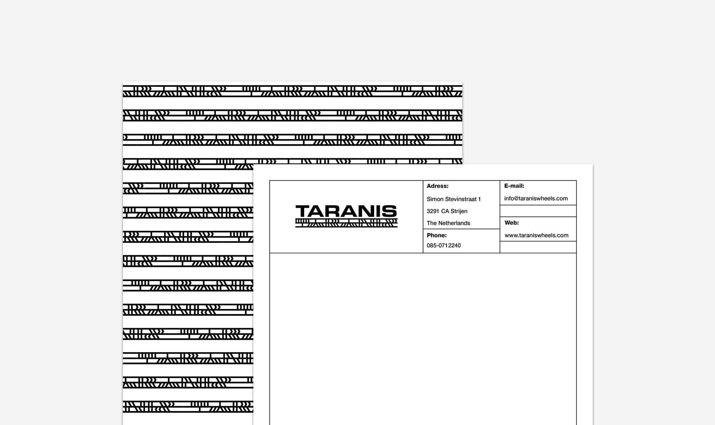 Letterhead design branding mockup