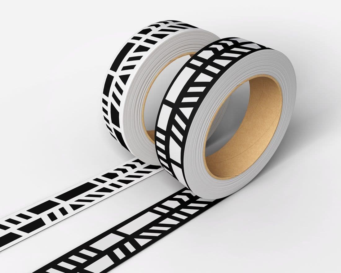 Packaging tape branding mockup