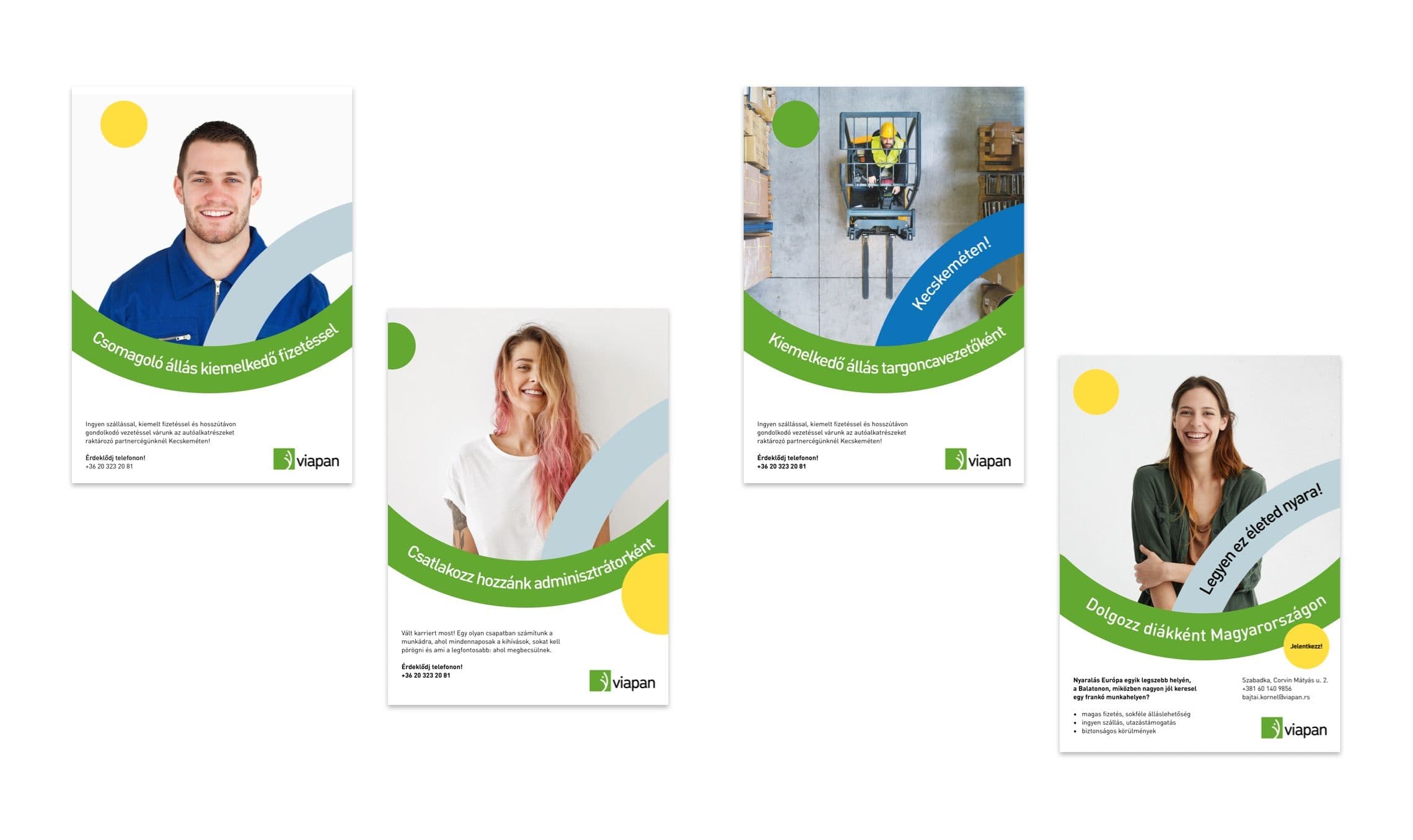 Viapan posters arranged in a grid